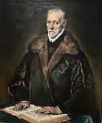 El Greco Portrait of Dr. Francisco de Pisa oil